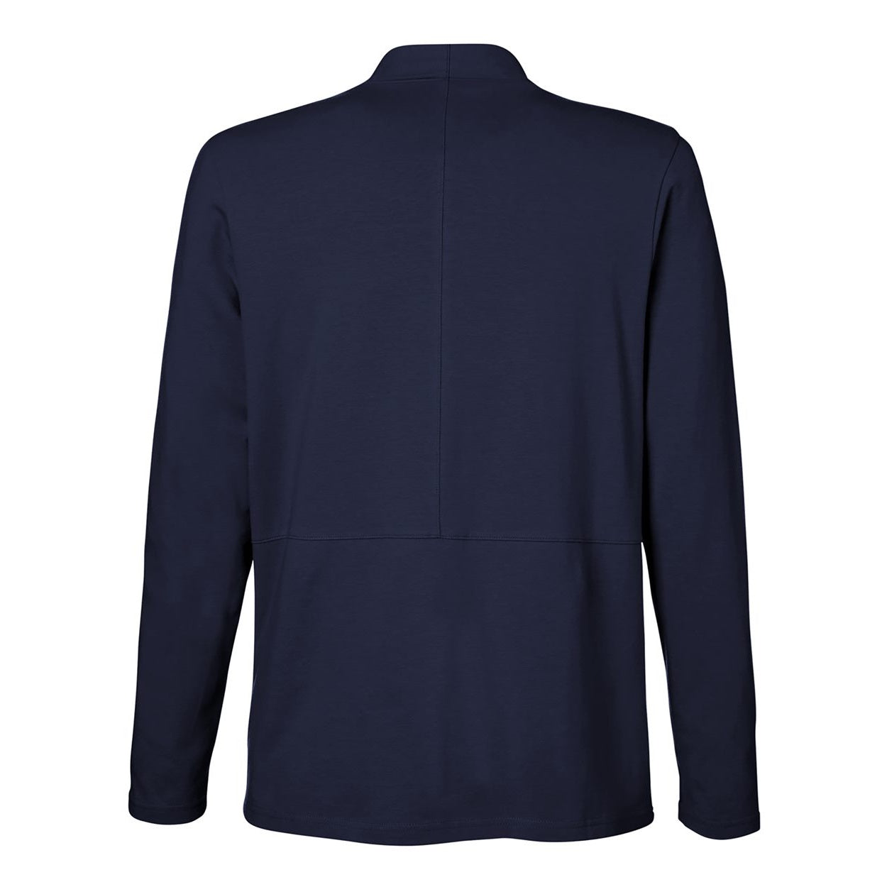 Navy cardigan on a white background