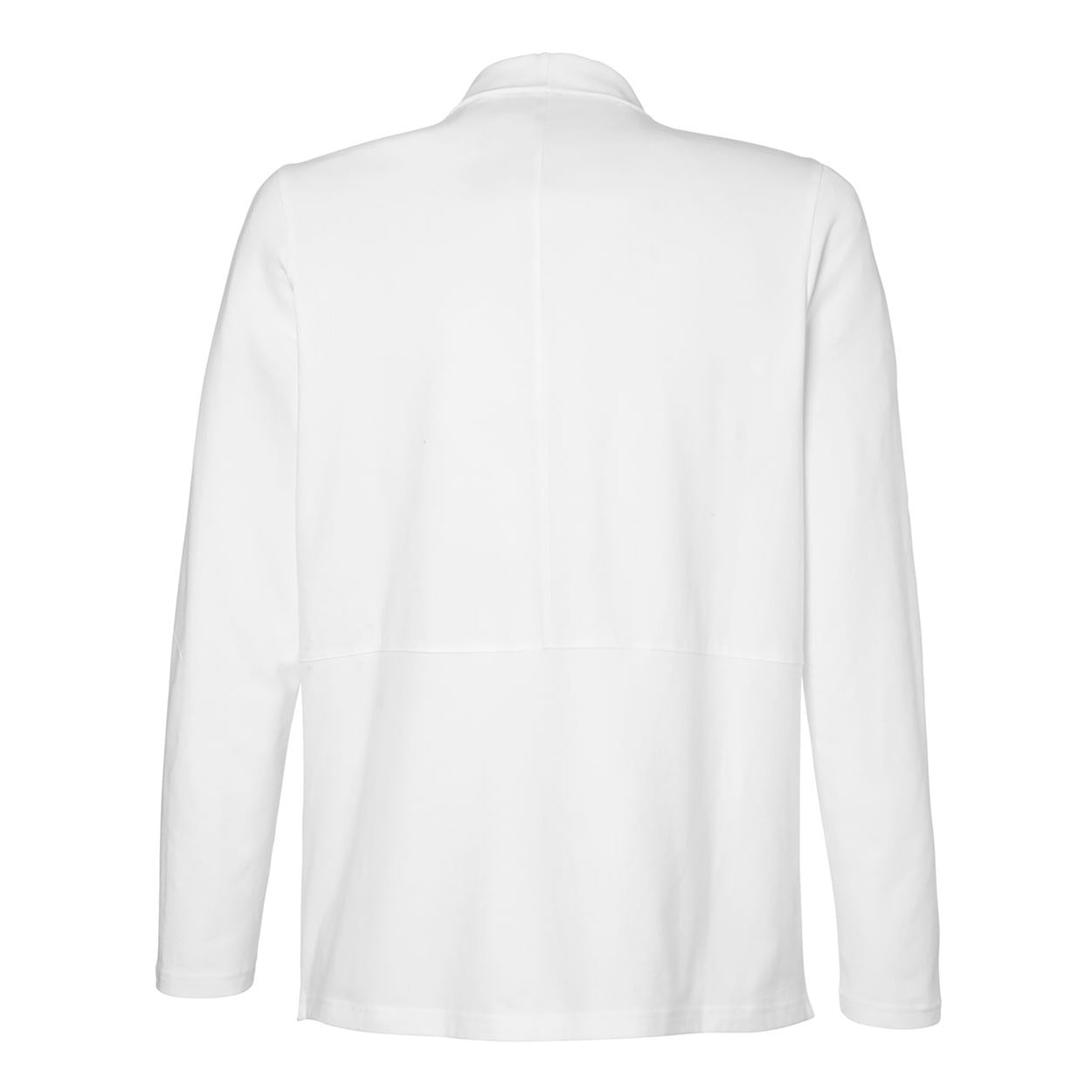 White cardigan on a white background