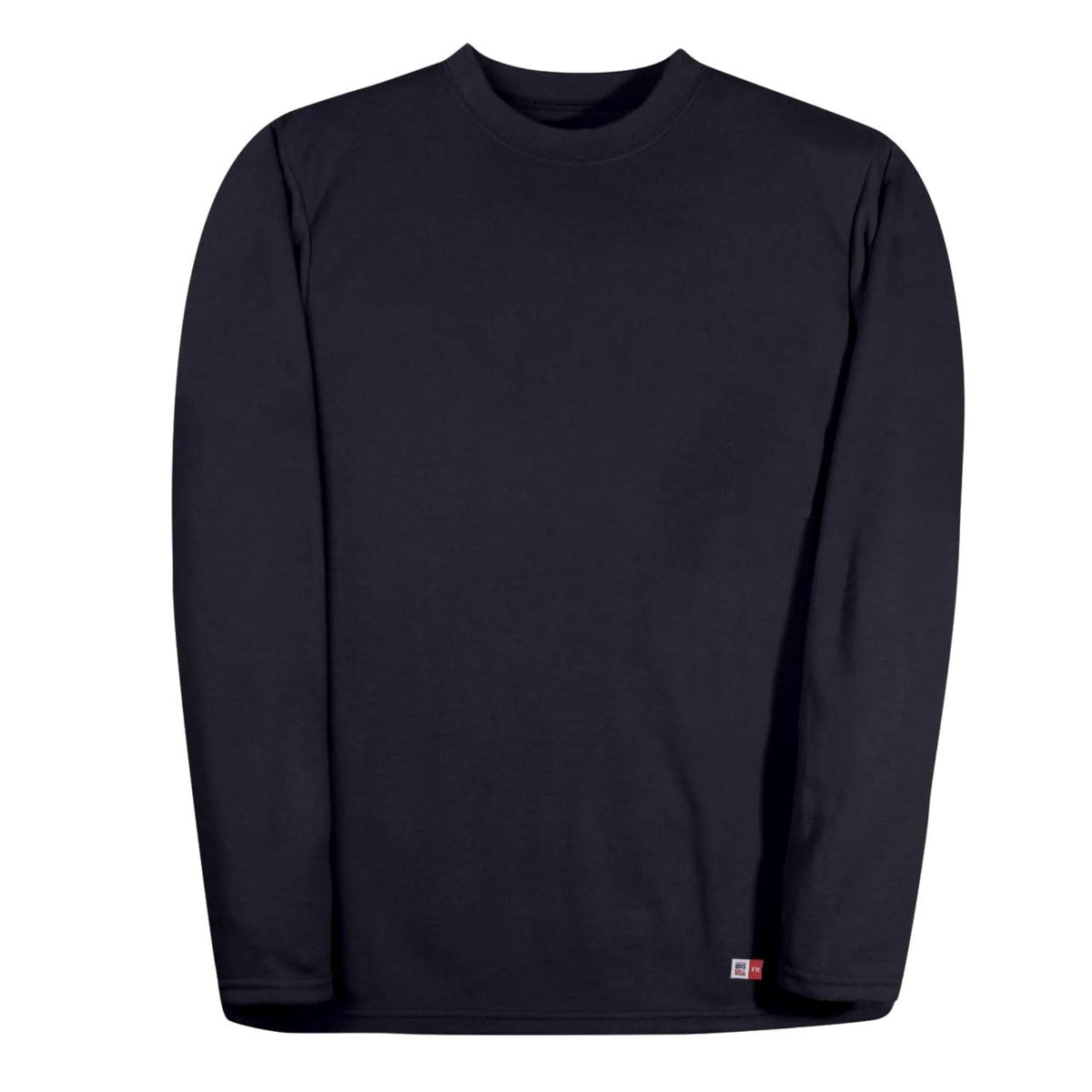Black t-shirt on a white background