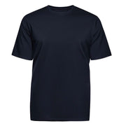 Black t-shirt on a white background