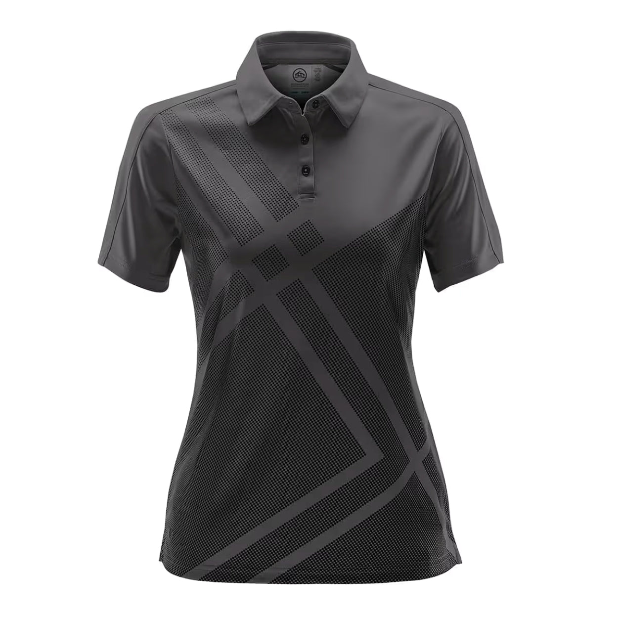 Dolphin grey polo shirt on a white background