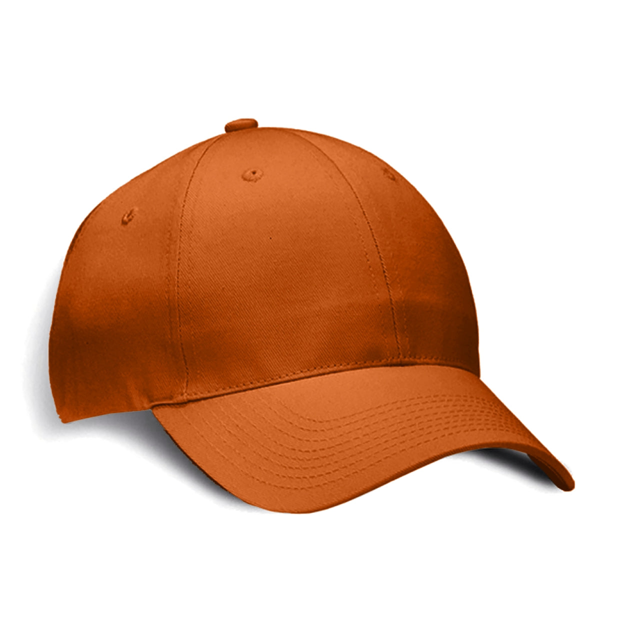 Orange cap on a white background