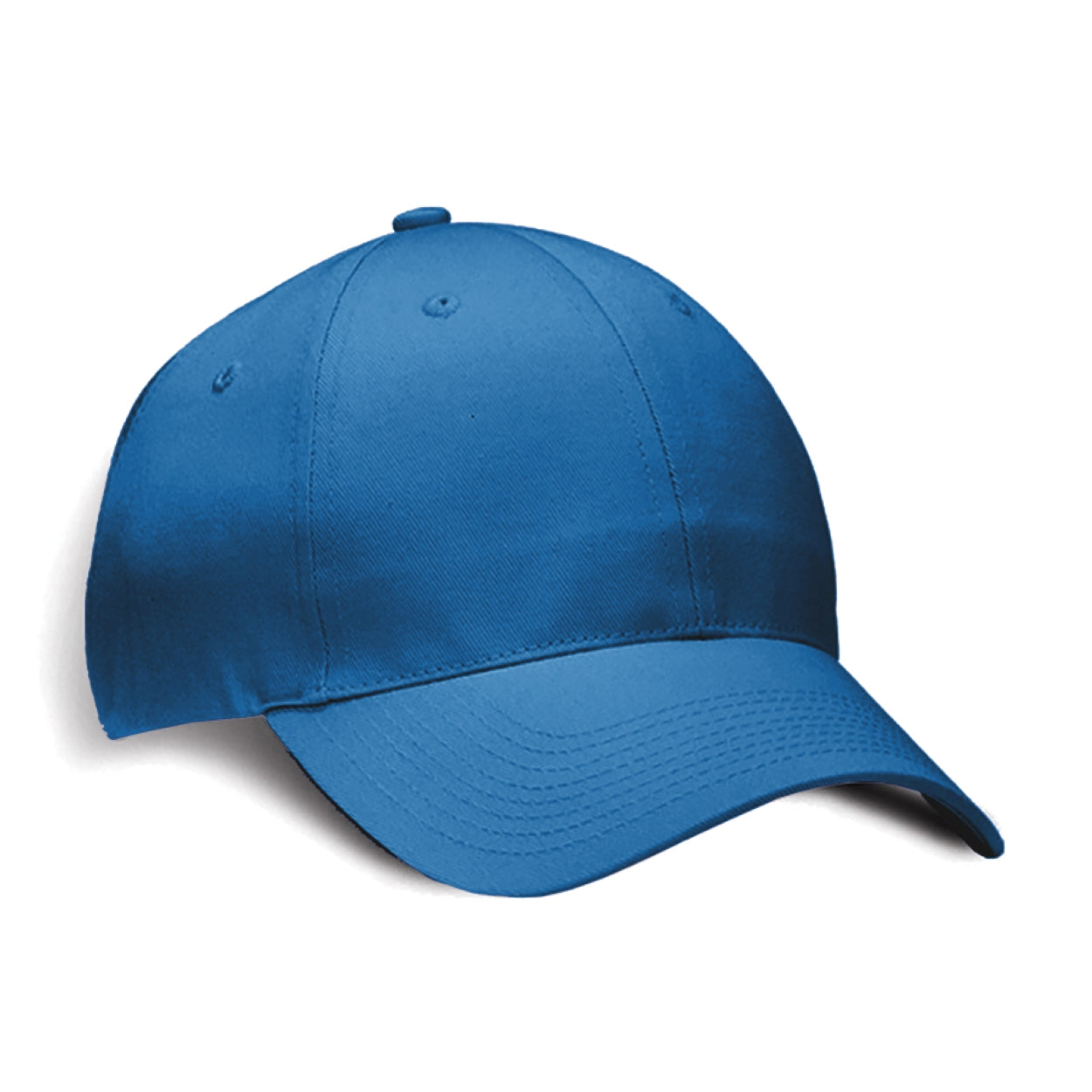 Royal blue cap on a white background