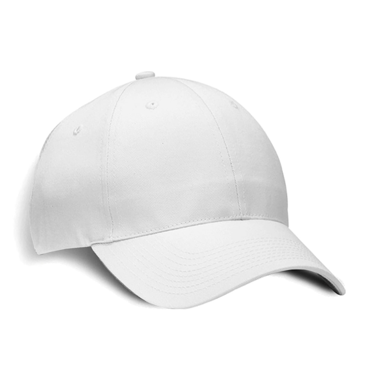 White cap on a white background