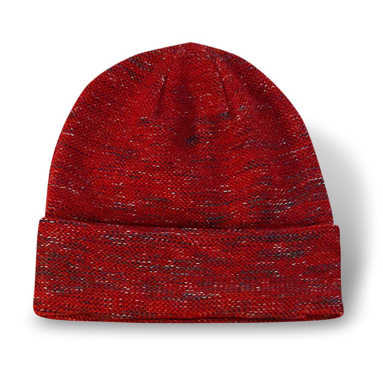 Red tuque on a white background