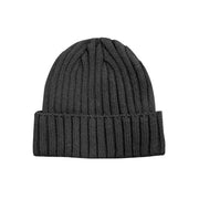 Black tuque on a white background