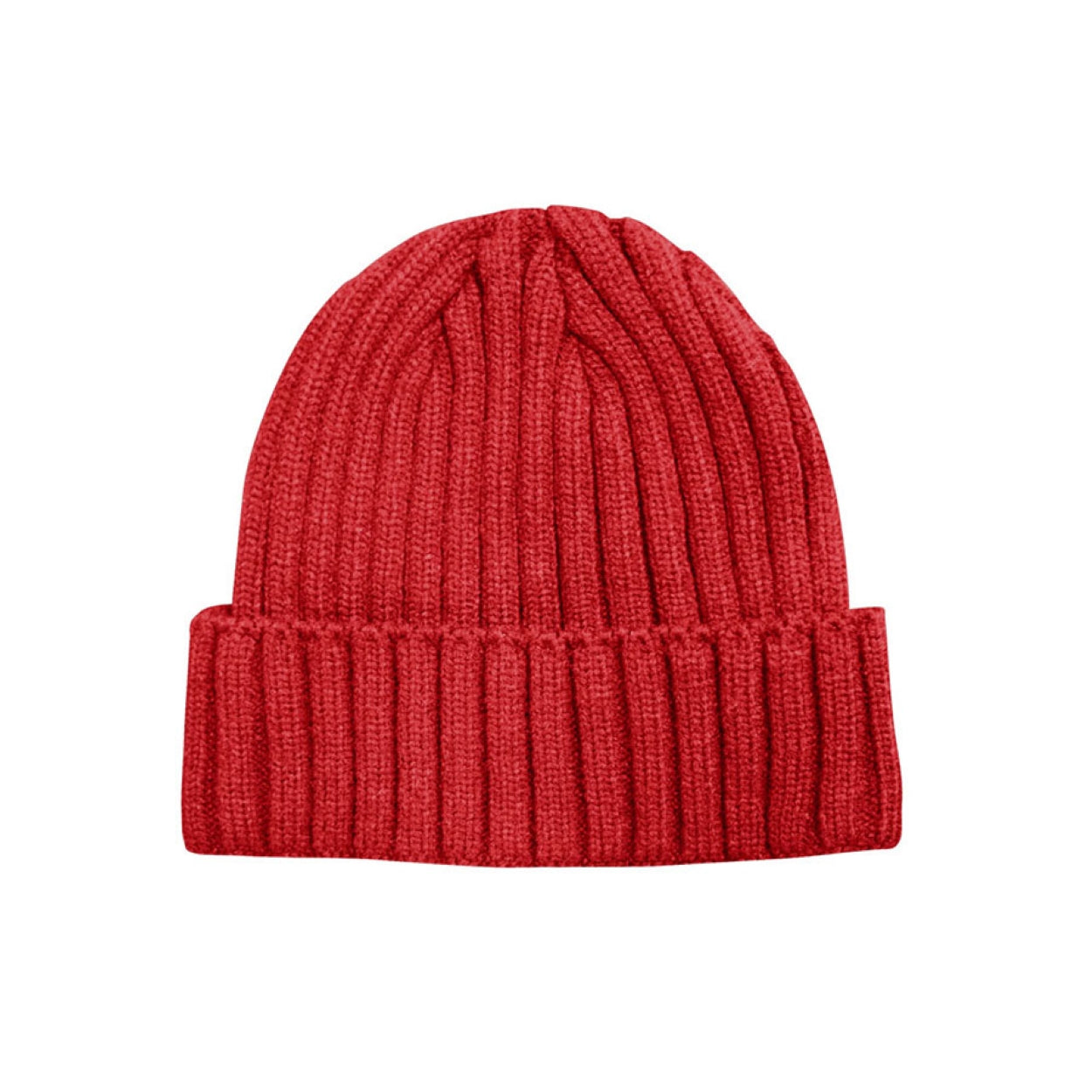 Red tuque on a white background