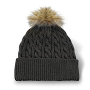 Charcoal tuque on a white background