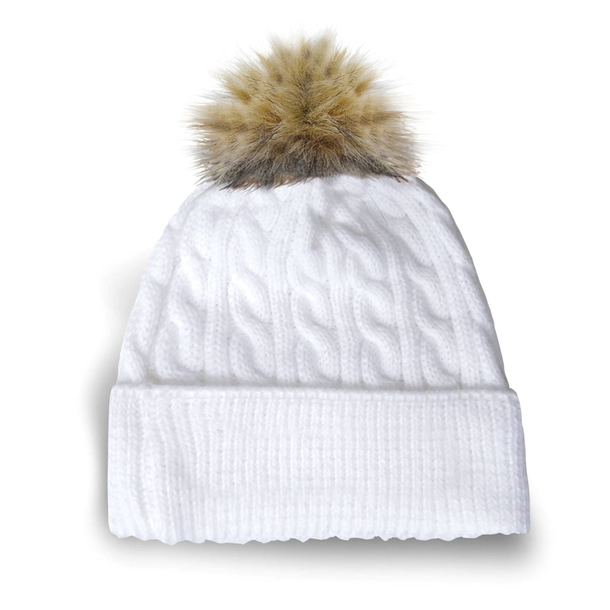 White tuque on a white background