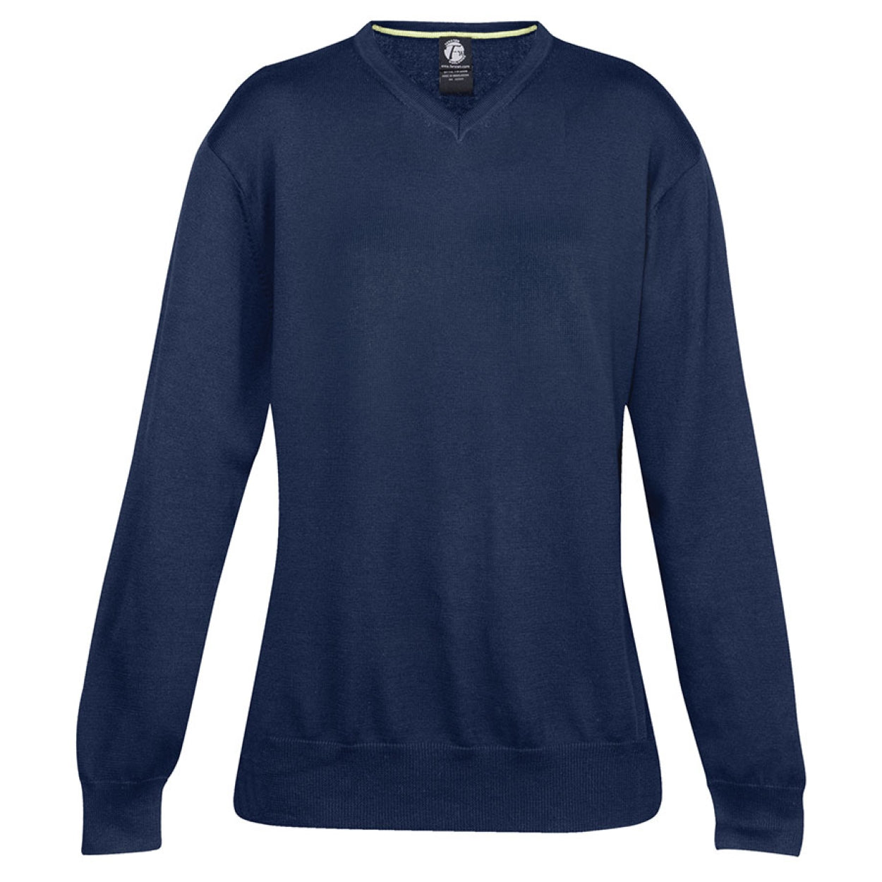 Navy cardigan on a white background