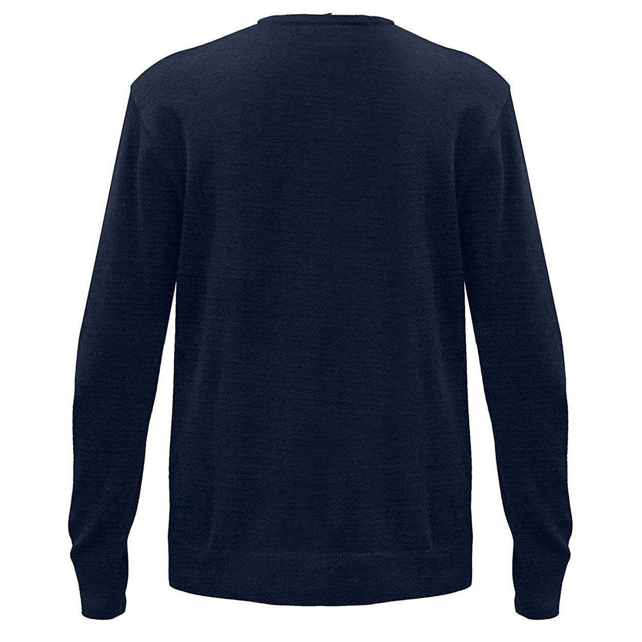 Navy cardigan on a white background
