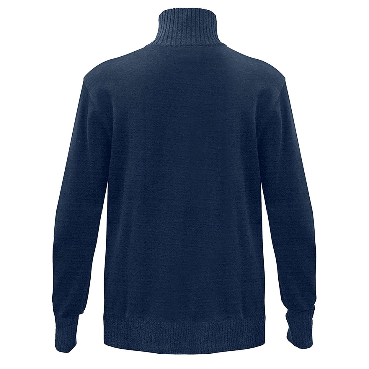 Navy cardigan on a white background