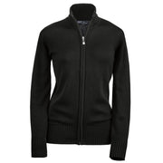 Black cardigan on a white background