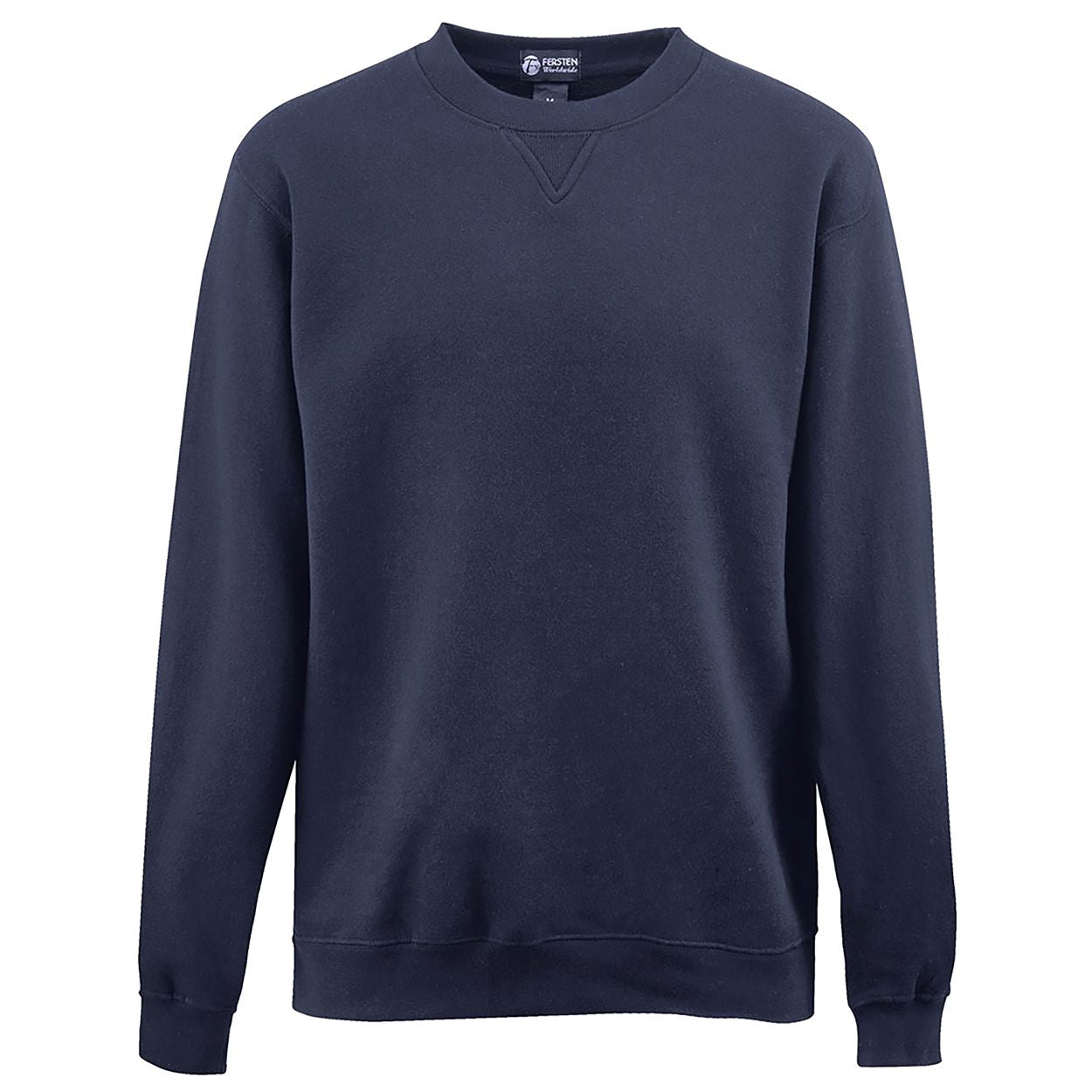 Navy sweater on a white background