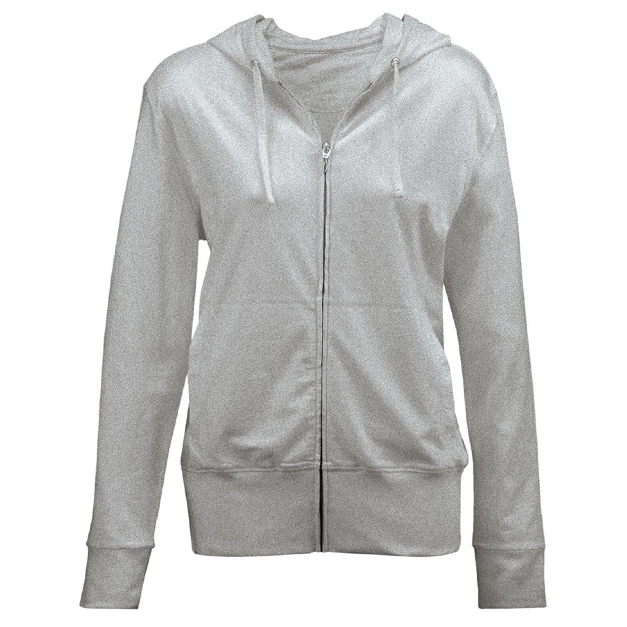 Athletic grey sweater on a white background