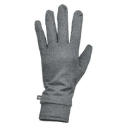 Grey winter glove on a white background