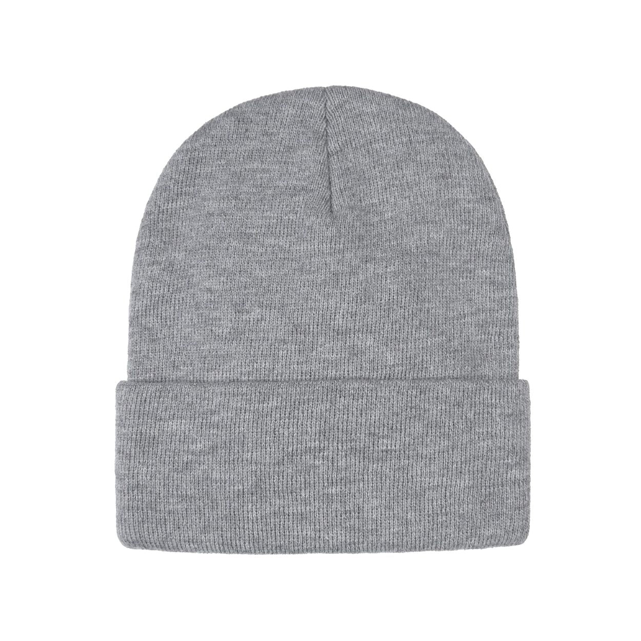 Athletic grey heather tuque on a white background