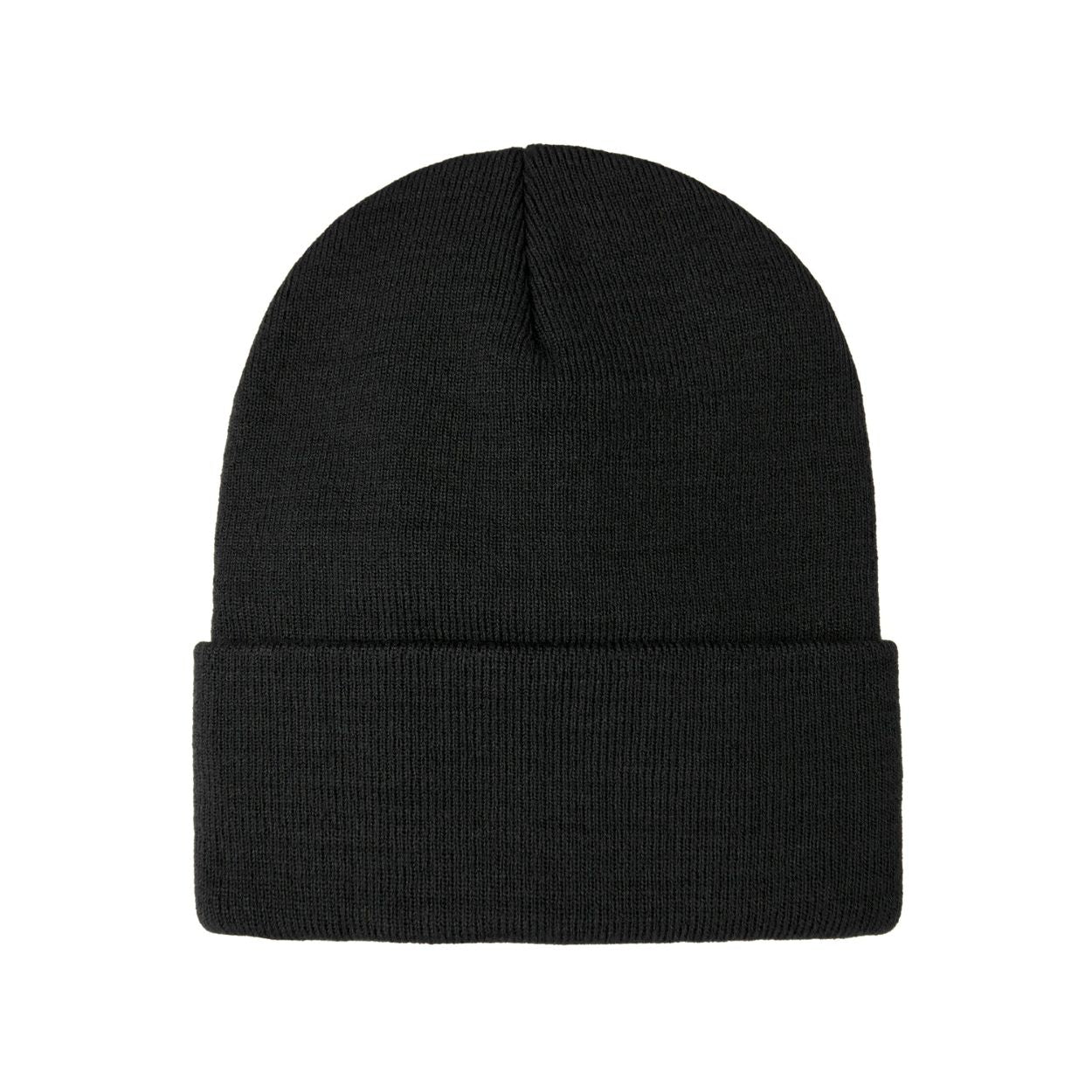 Black tuque on a white background