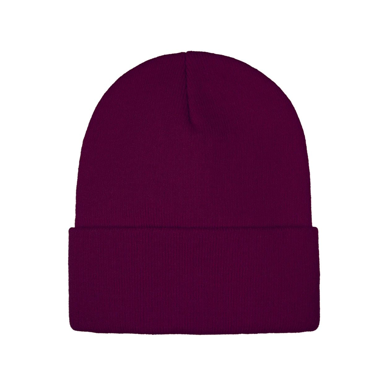 Maroon tuque on a white background