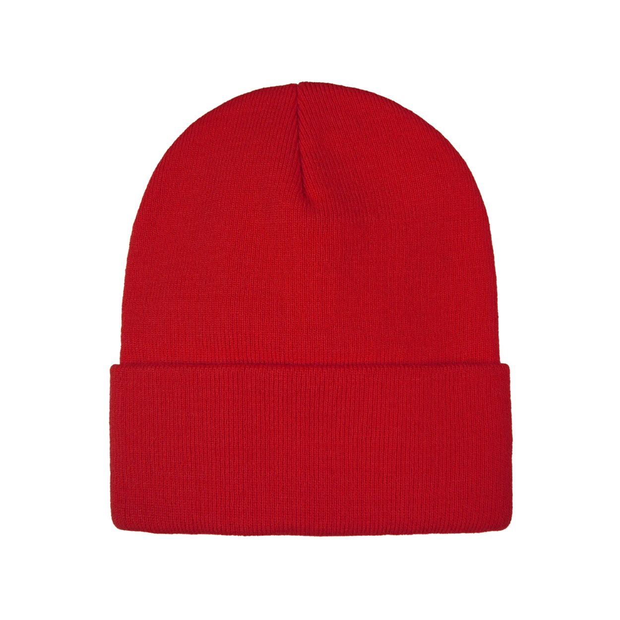 Red tuque on a white background