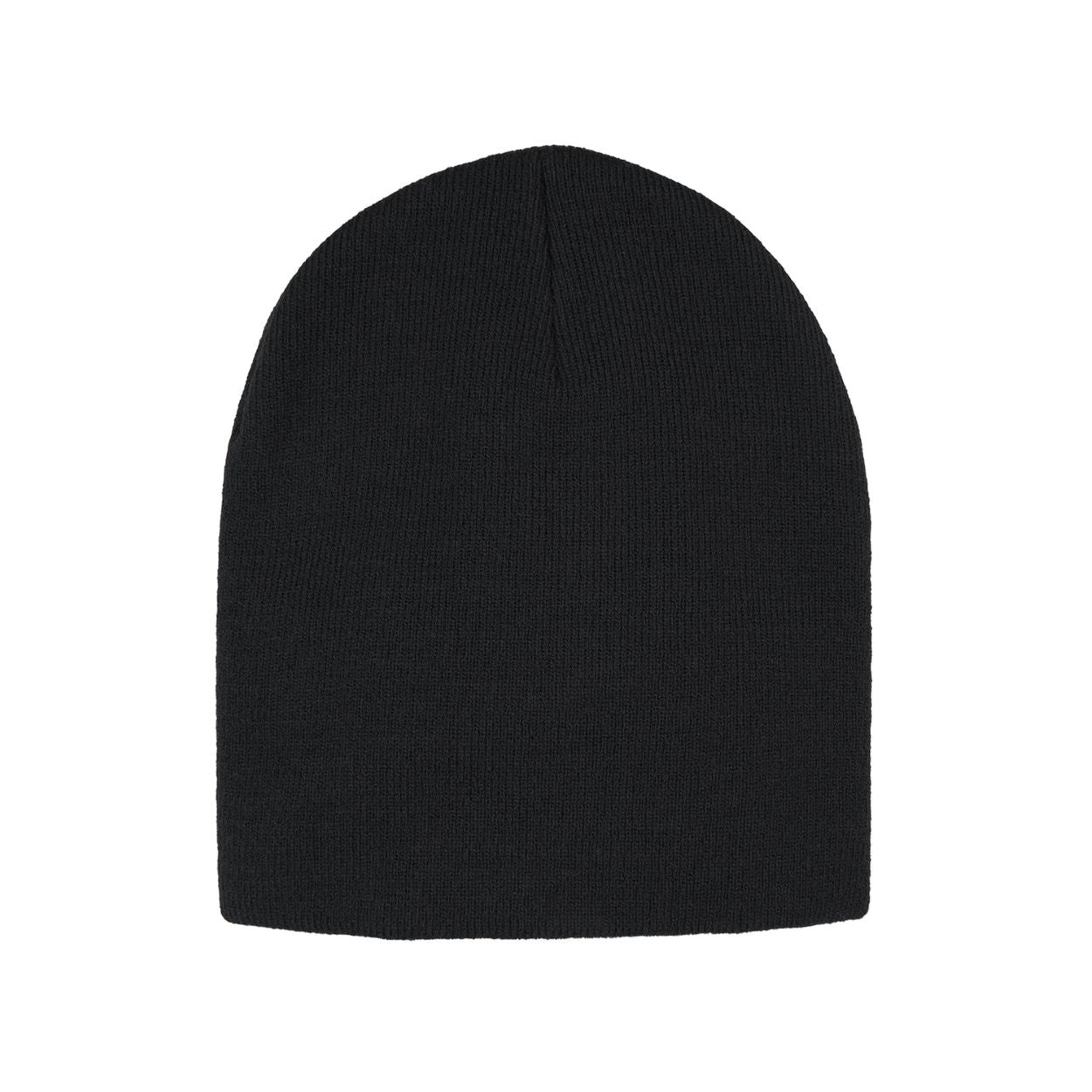 Black tuque on a white background