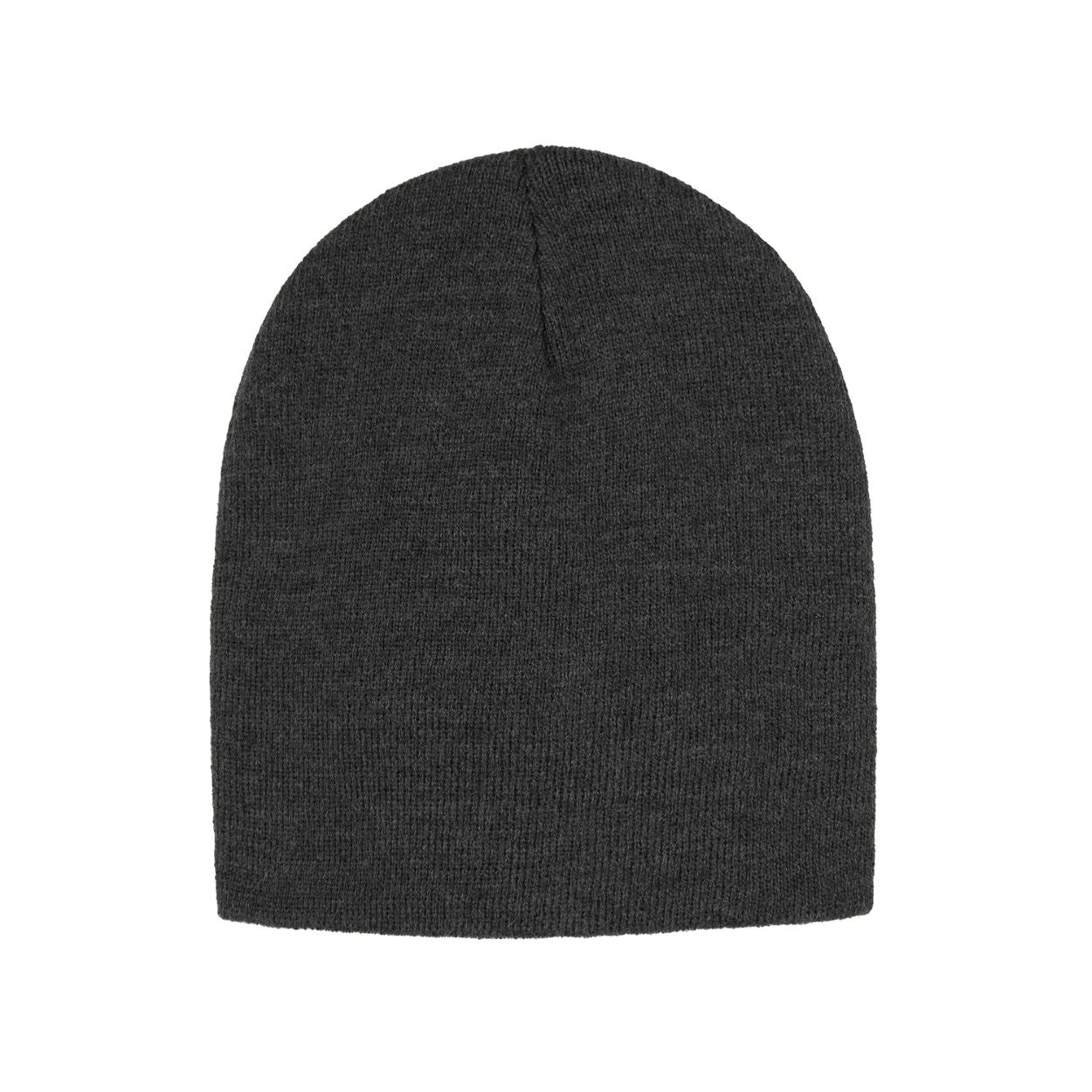 Charcoal heather tuque on a white background