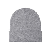 Athletic grey tuque on a white background
