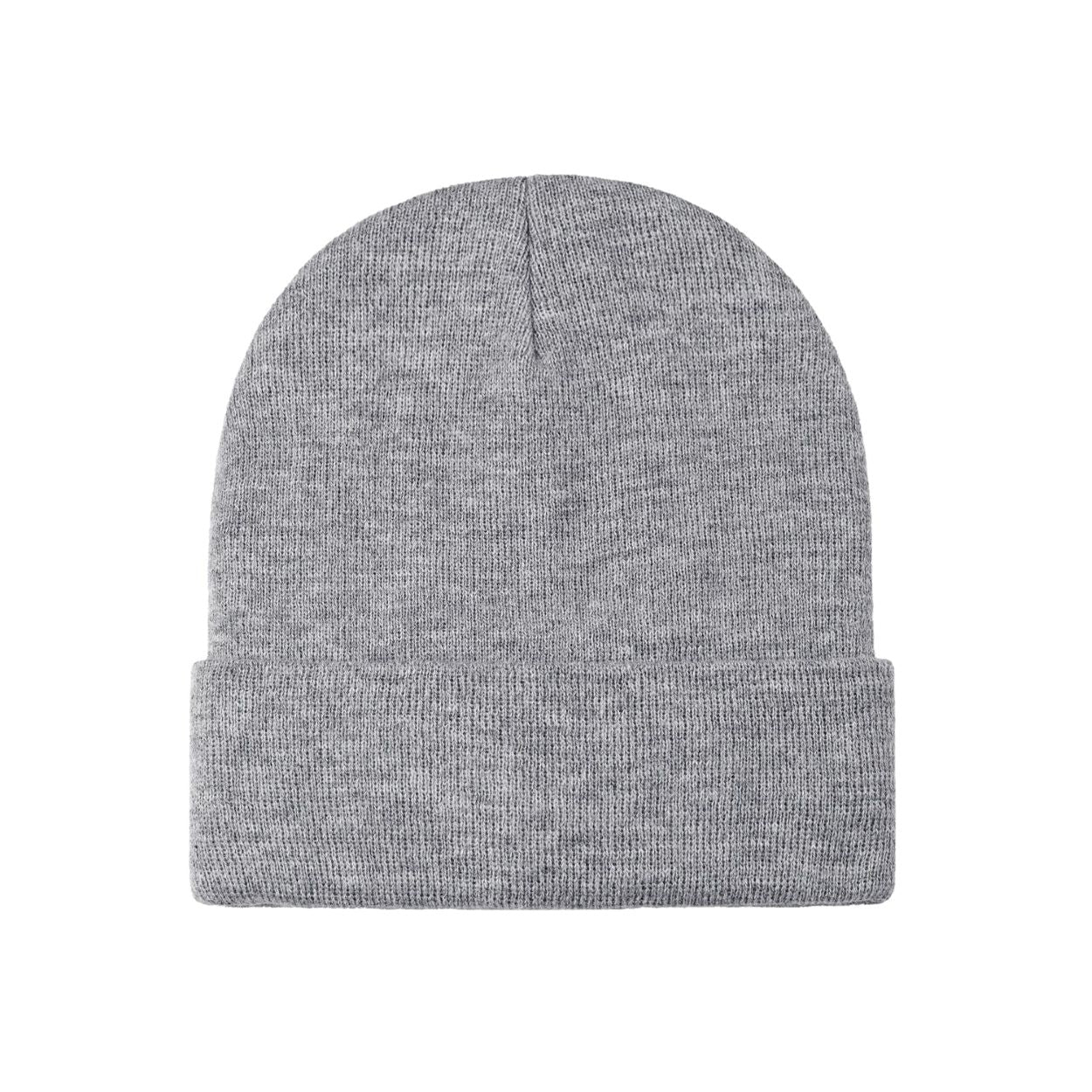 Athletic grey tuque on a white background