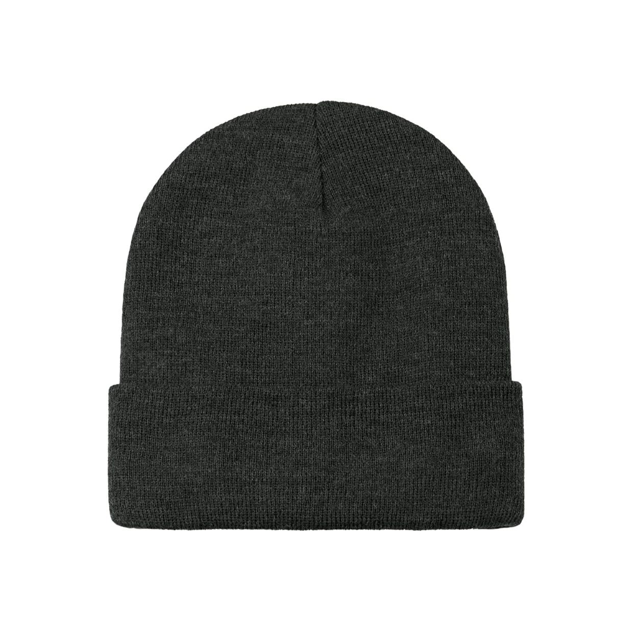 Charcoal heather tuque on a white background