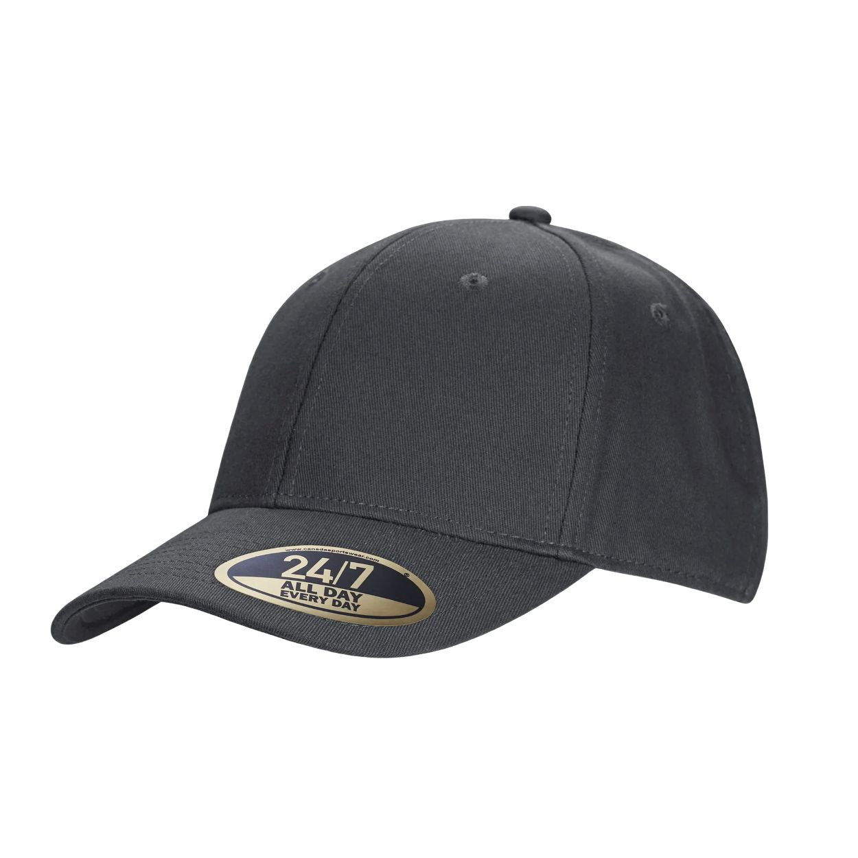 Charcoal cap on a white background