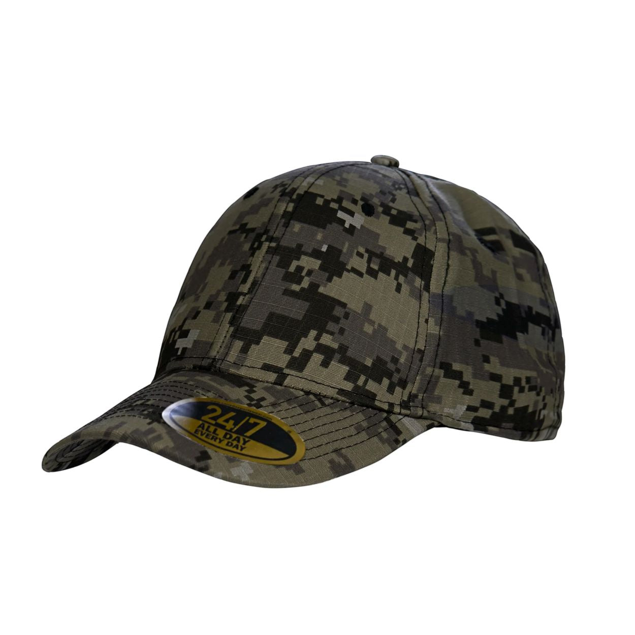 Grey camo cap on a white background