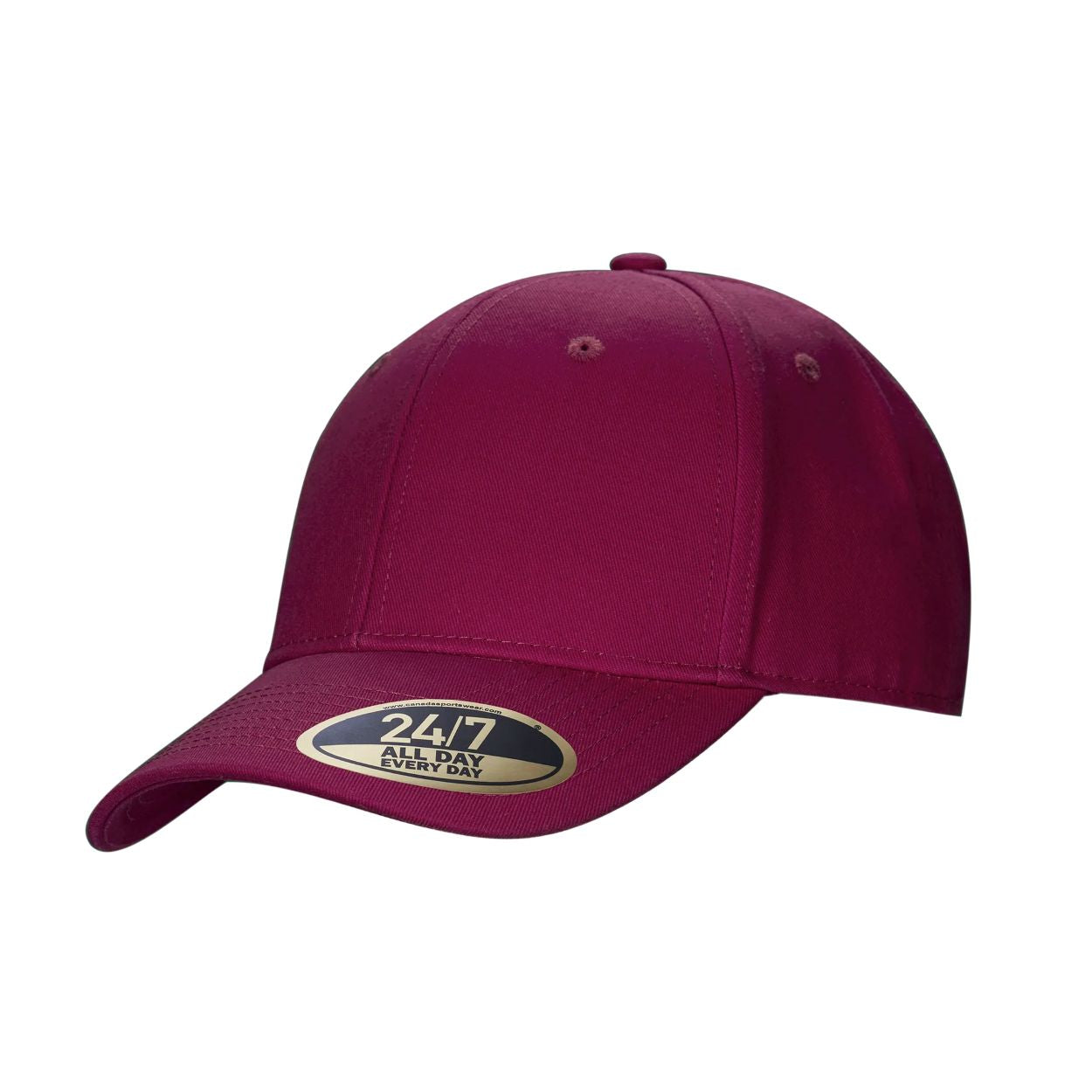 Maroon cap on a white background