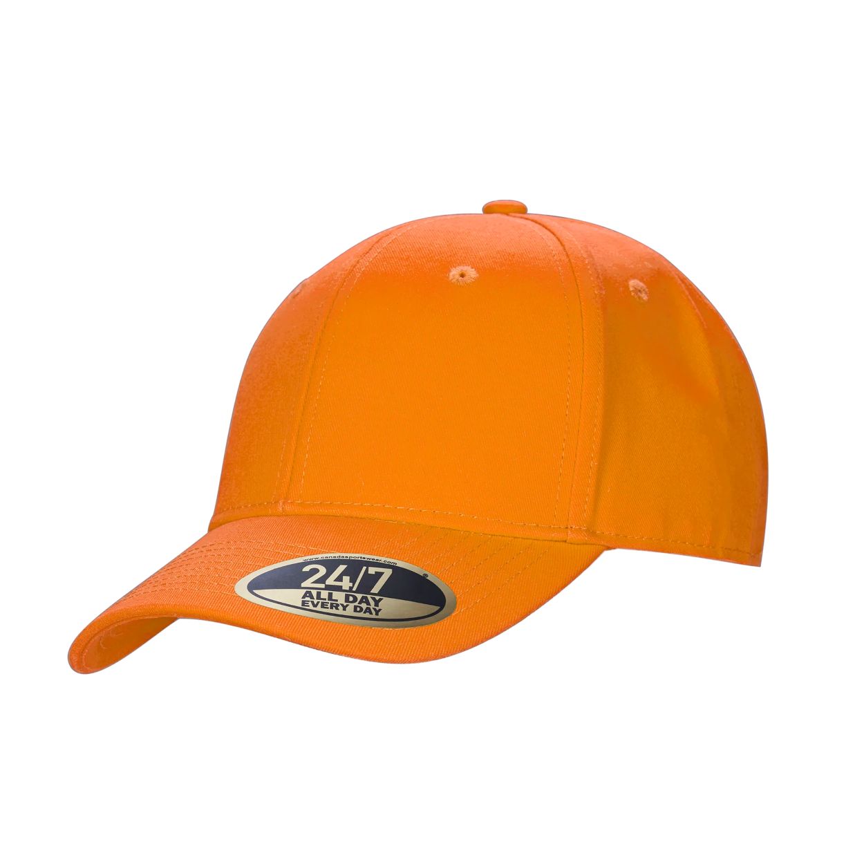Orange cap on a white background