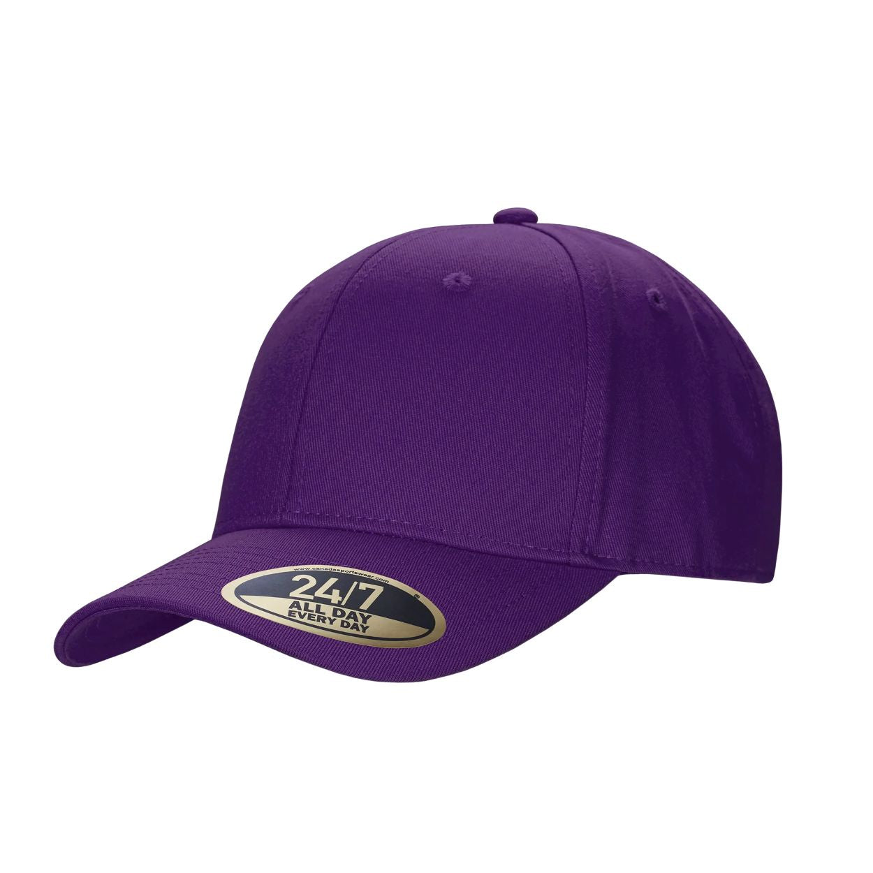 Purple cap on a white background