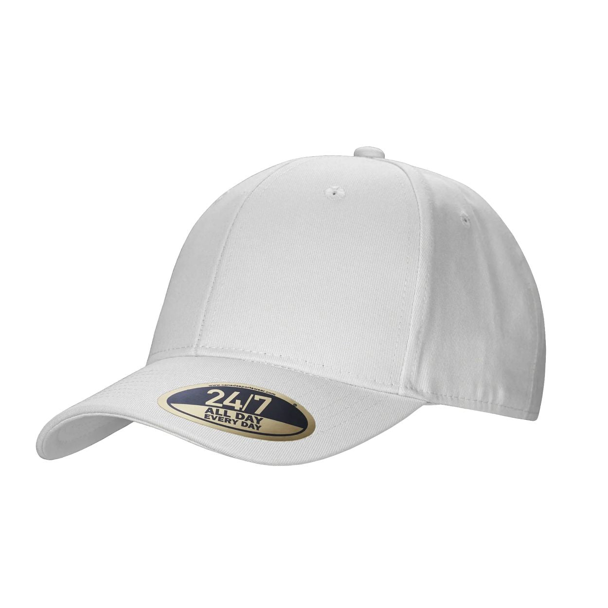 White cap on a white background