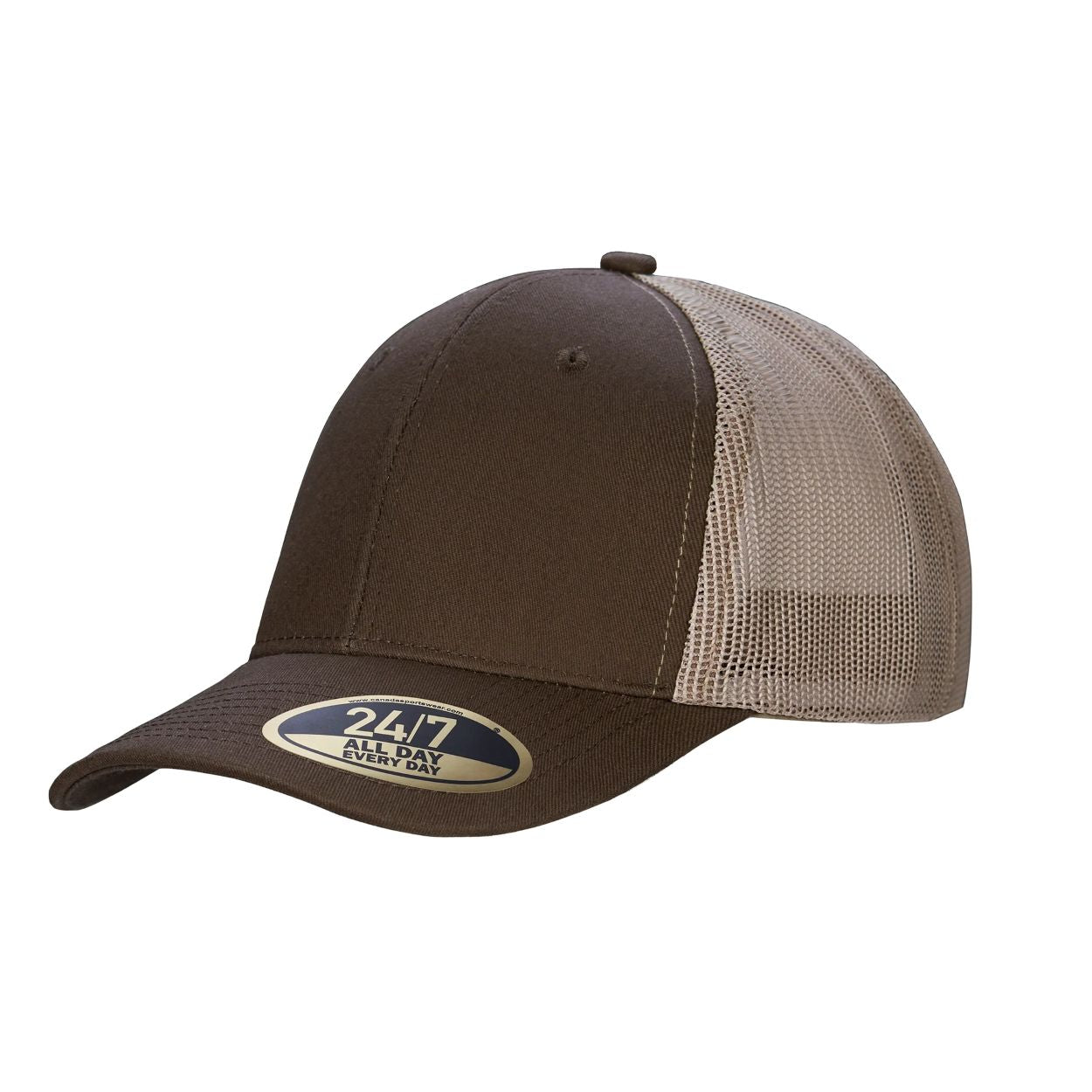 Brown/khaki cap on a white background