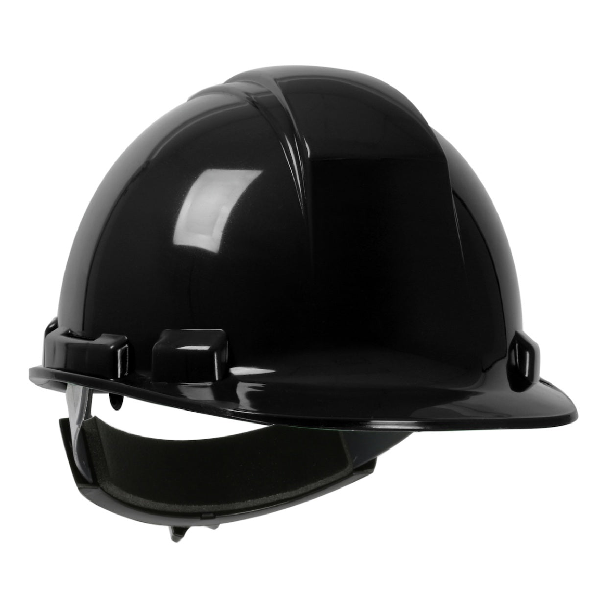 Black safety helmet