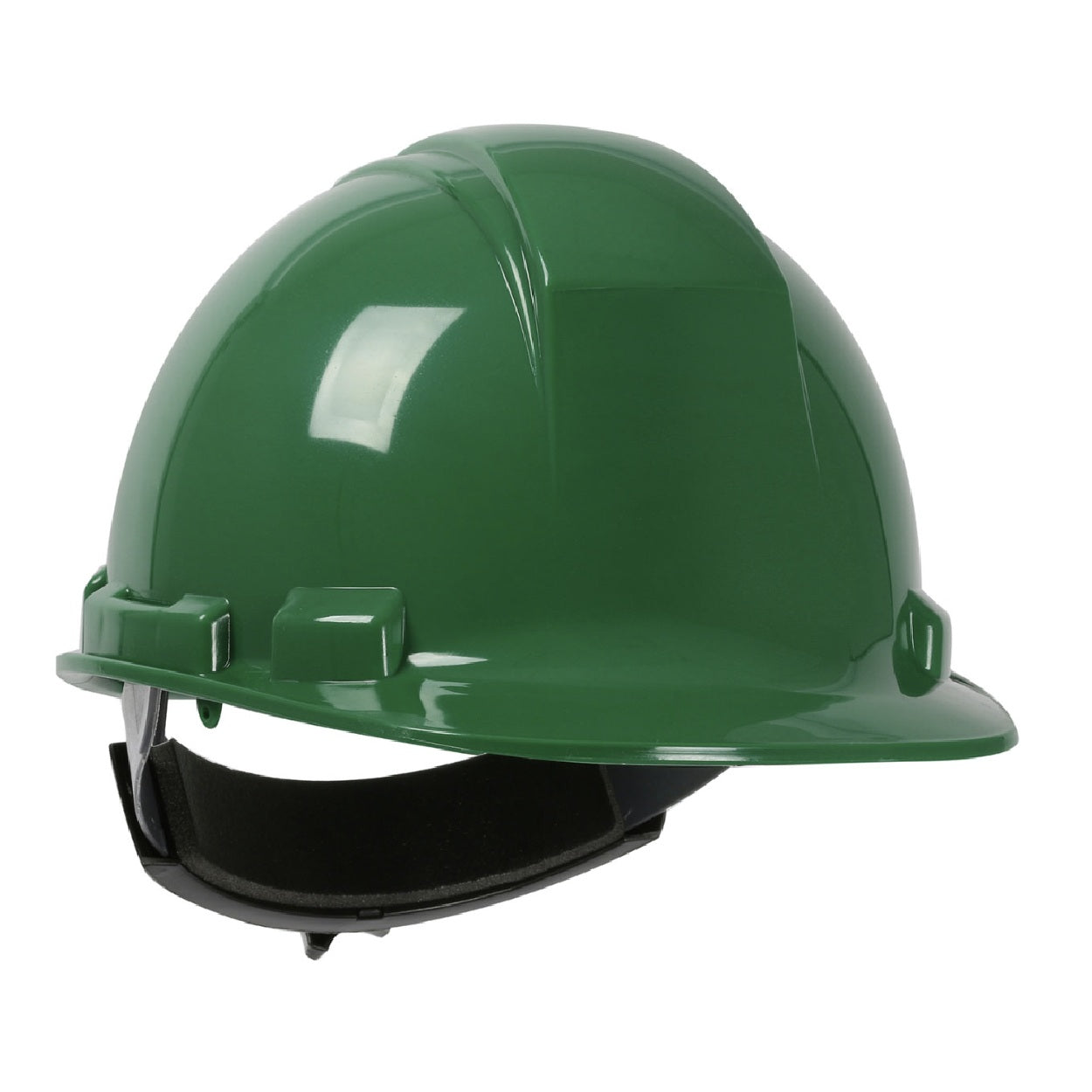 Dark green safety helmet
