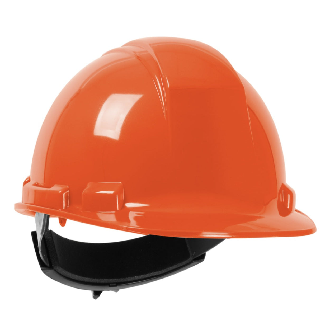 Orange safety helmet