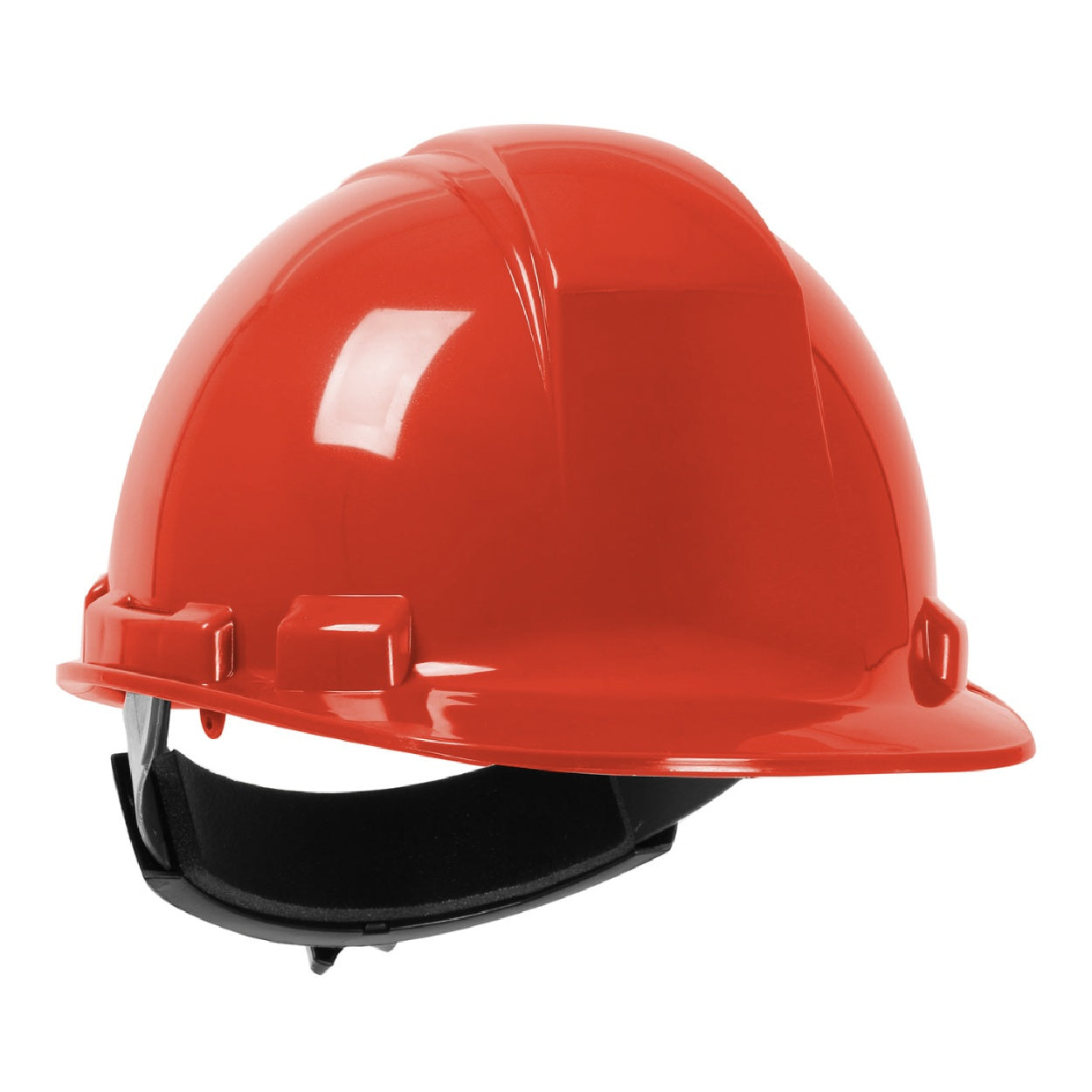 Red safety helmet