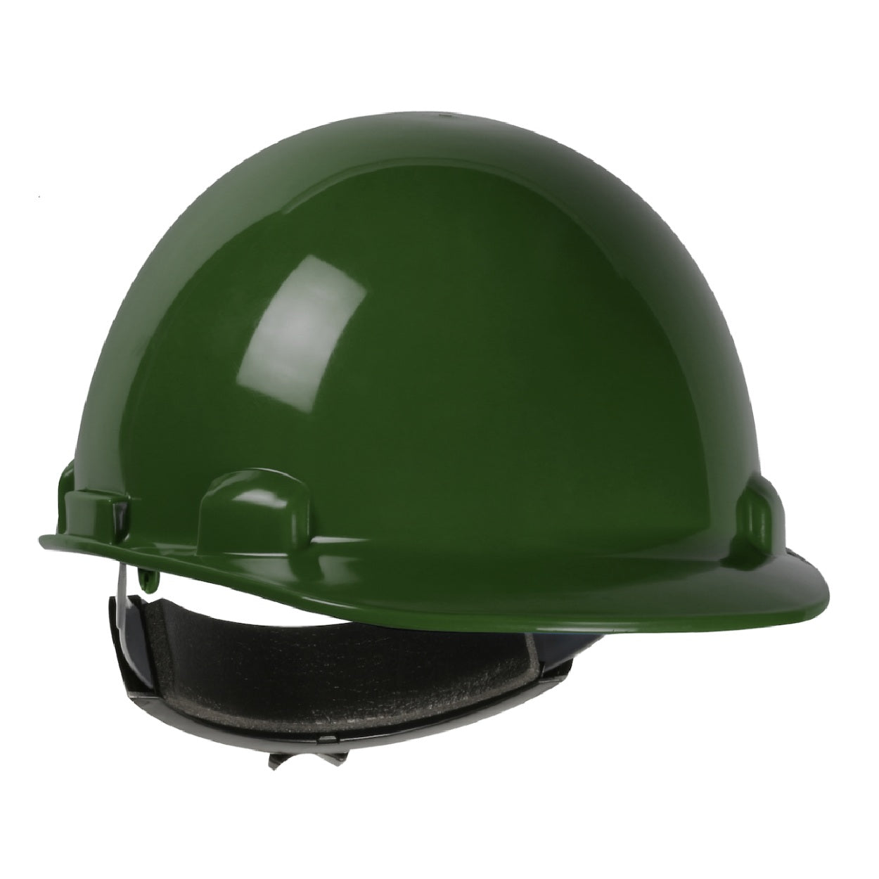 Dark green safety helmet