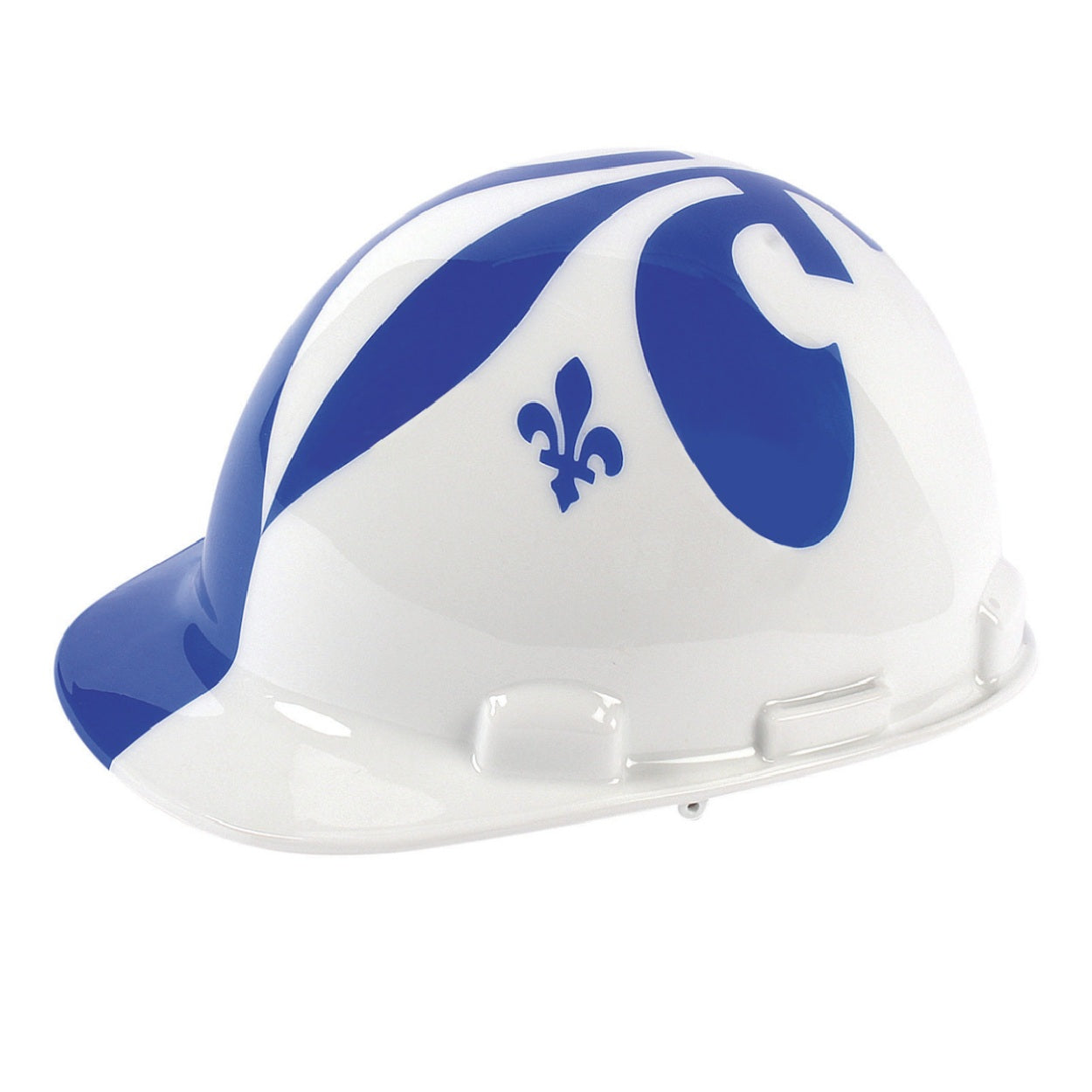 Fleur de Lys pattern safety helmet