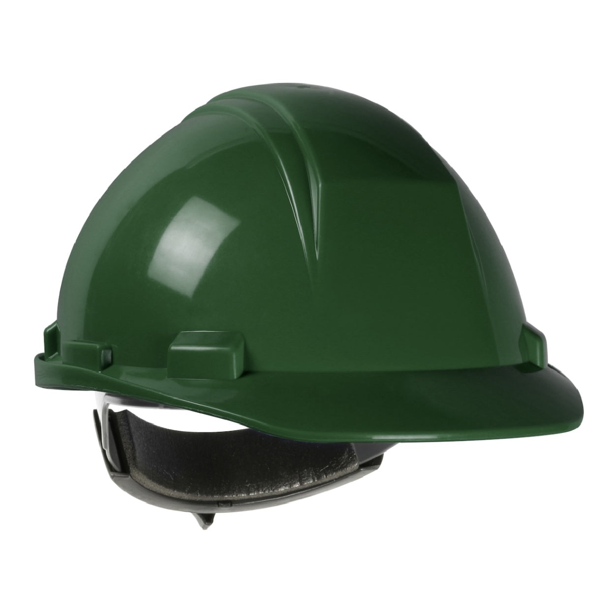 Dark green safety helmet