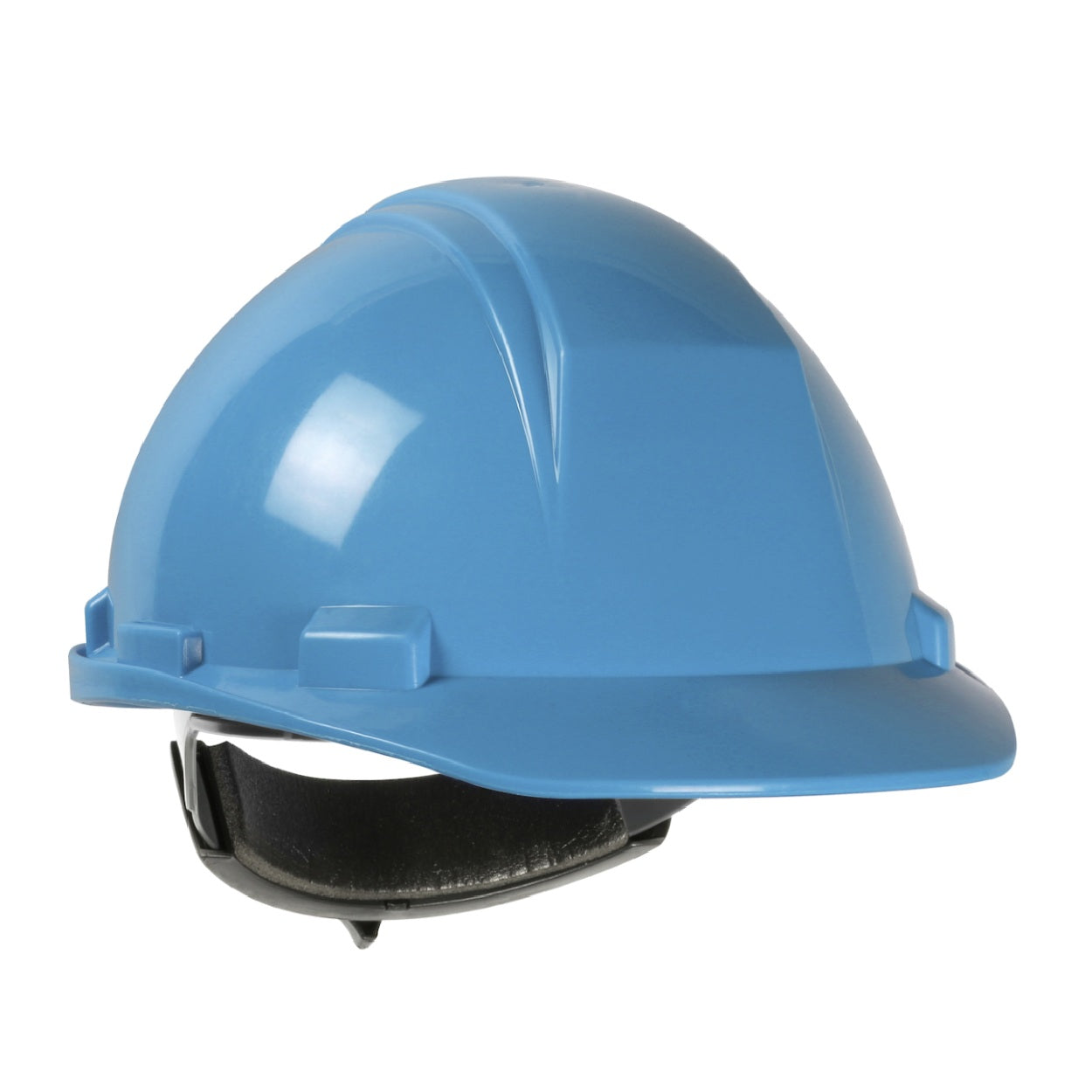 Light blue safety helmet