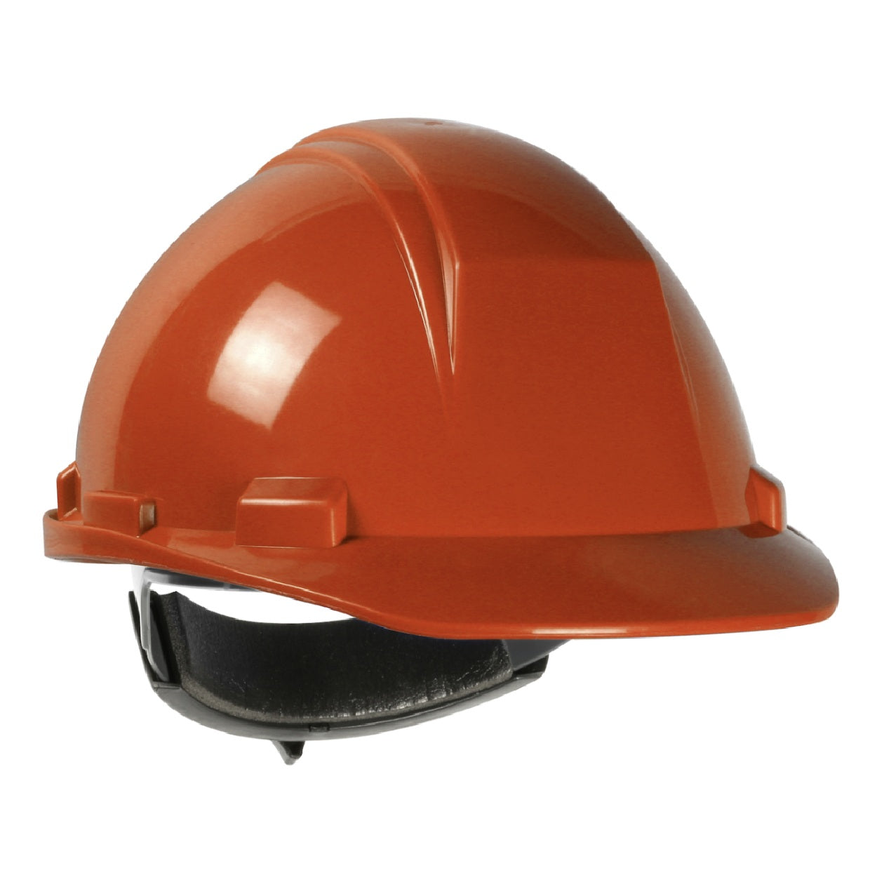 Orange safety helmet