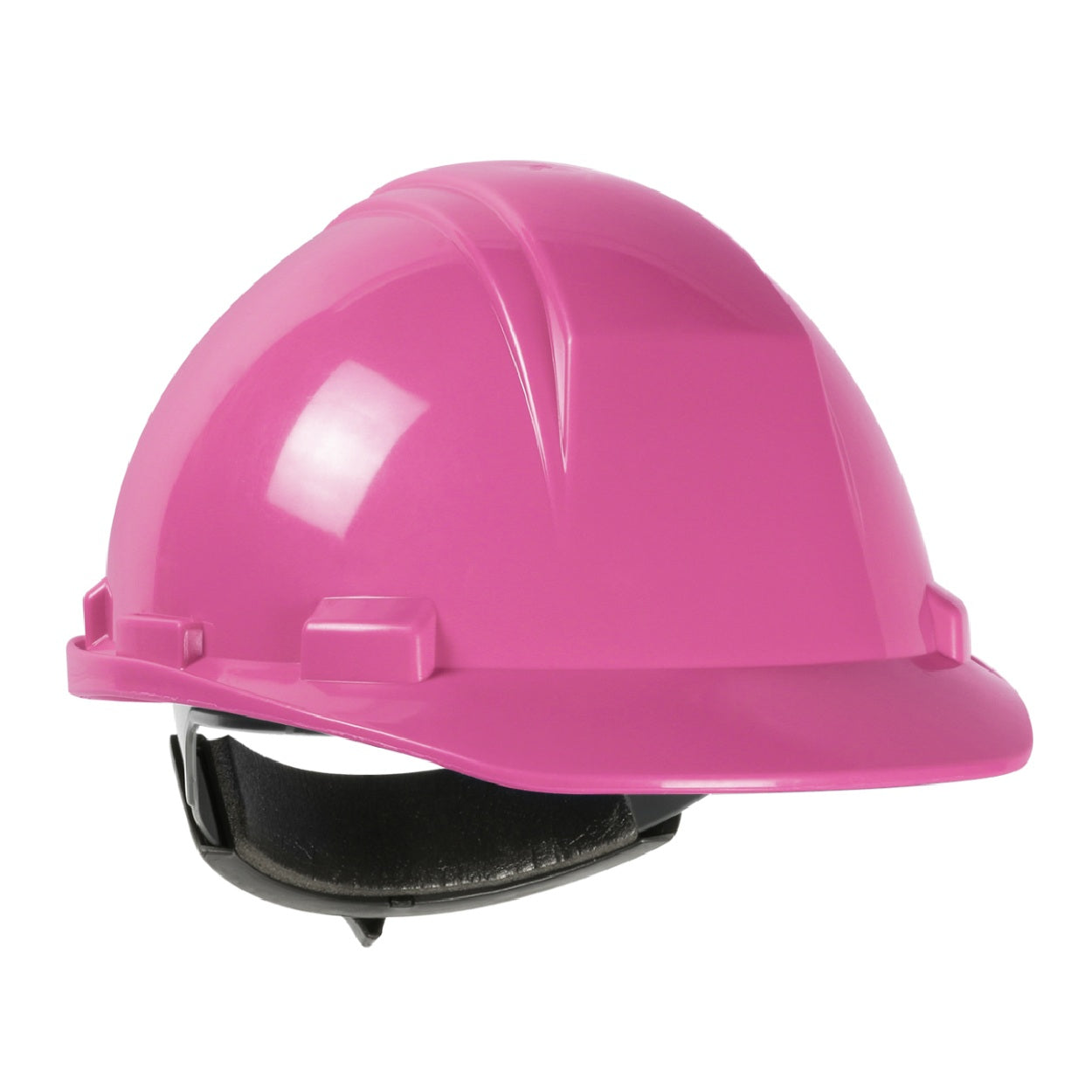Pink safety helmet