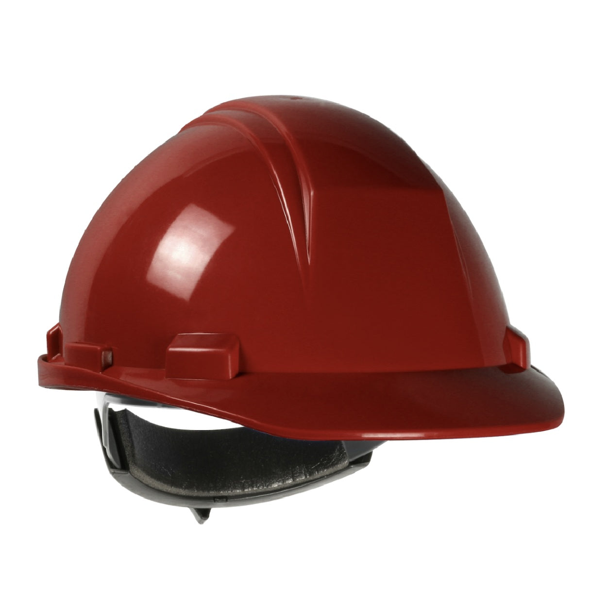 Red safety helmet