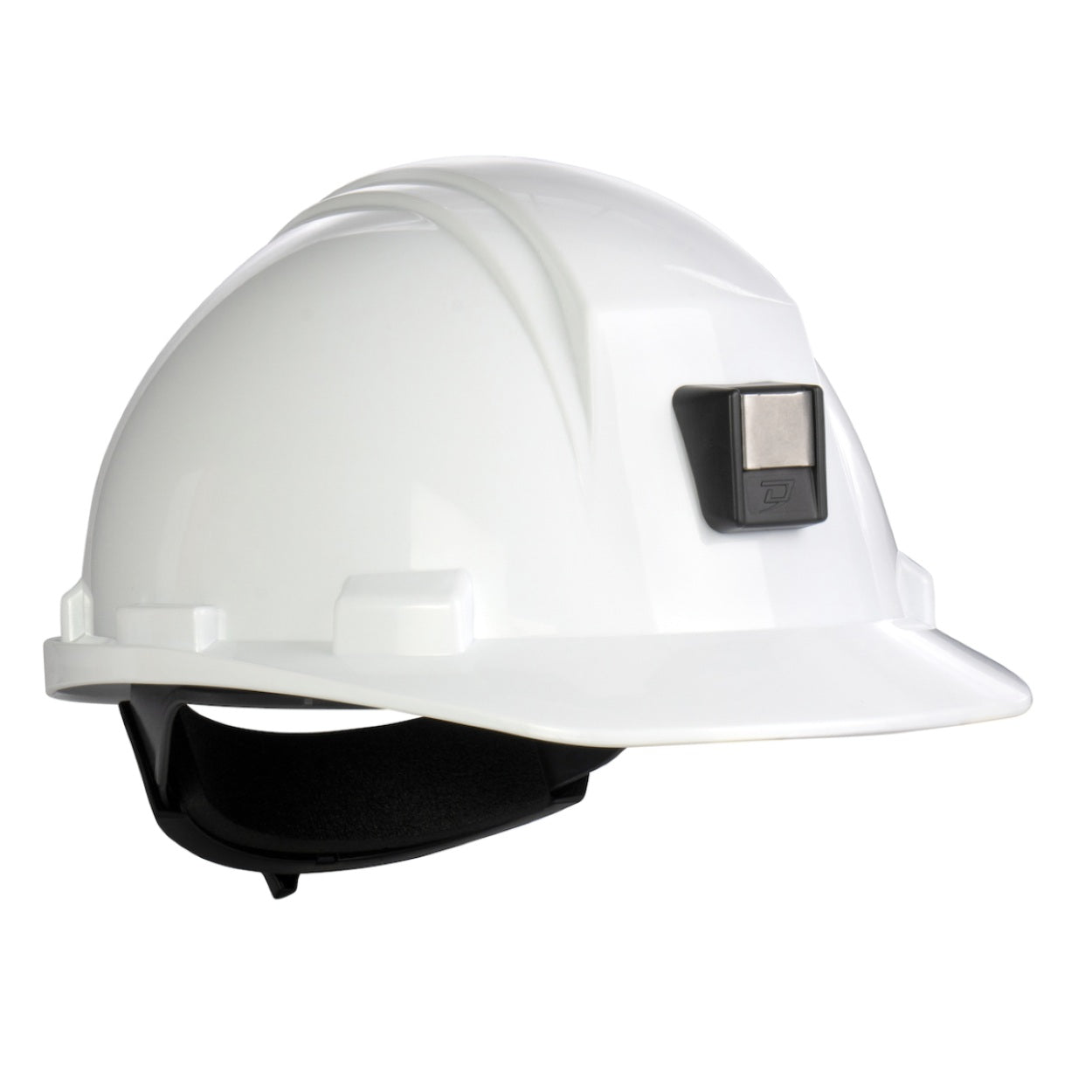 White safety helmet