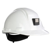 White safety helmet