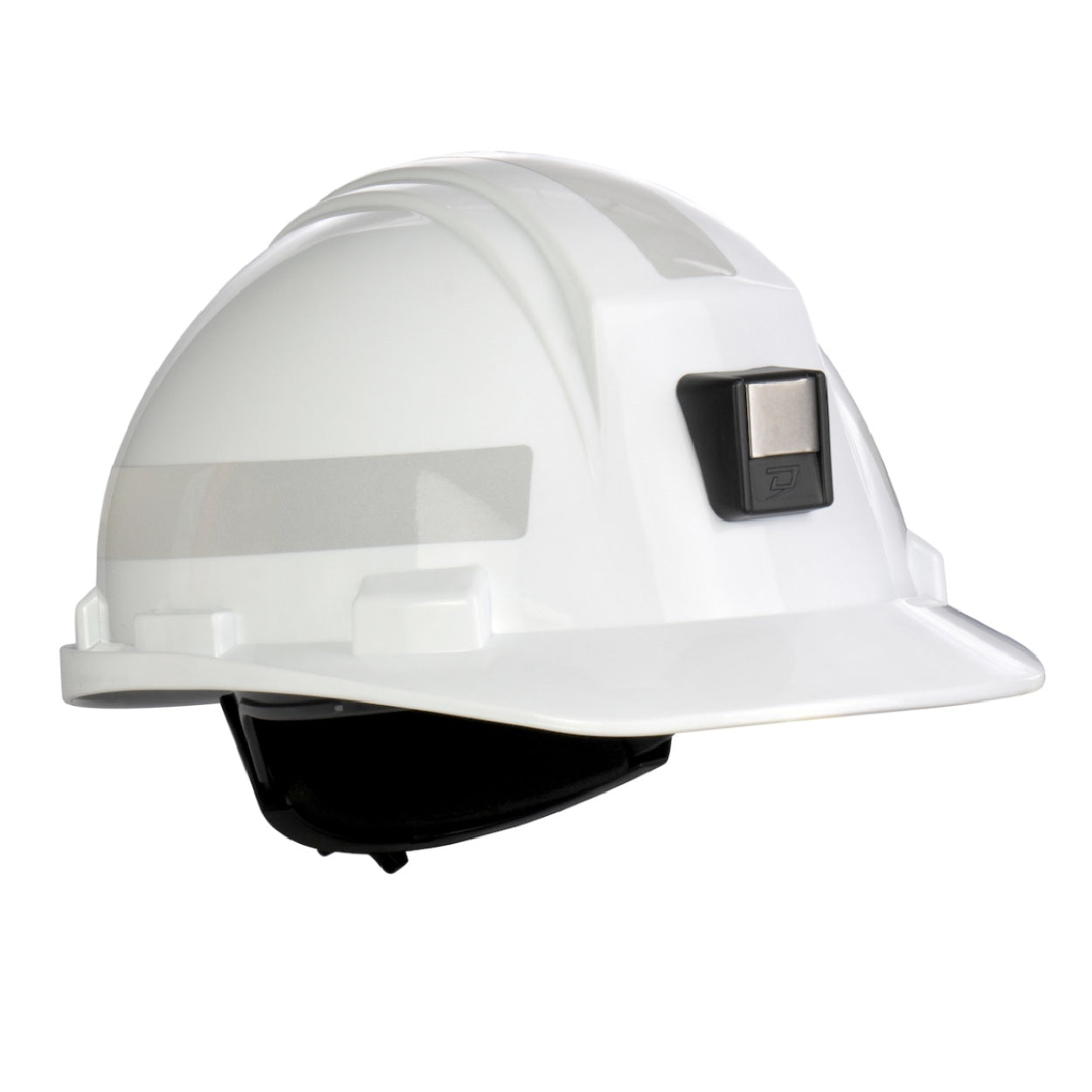White safety helmet